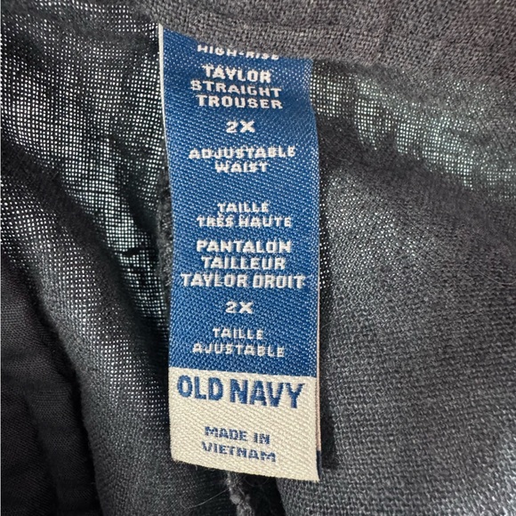 Old Navy High-Waisted Linen-Blend Cargo Straight Leg Pants Size 2X NWT Brand New - Picture 8 of 13